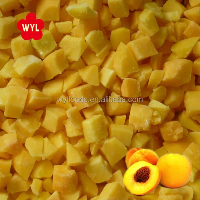 IQF Fruit Frozen Yellow Peach Dice in frozen fruits