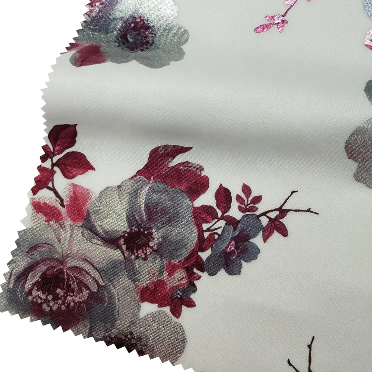 Hot Sale 3D Wholesale Printed 100% Polyester Dress Material Scuba Poly Span Fabric For Clothing