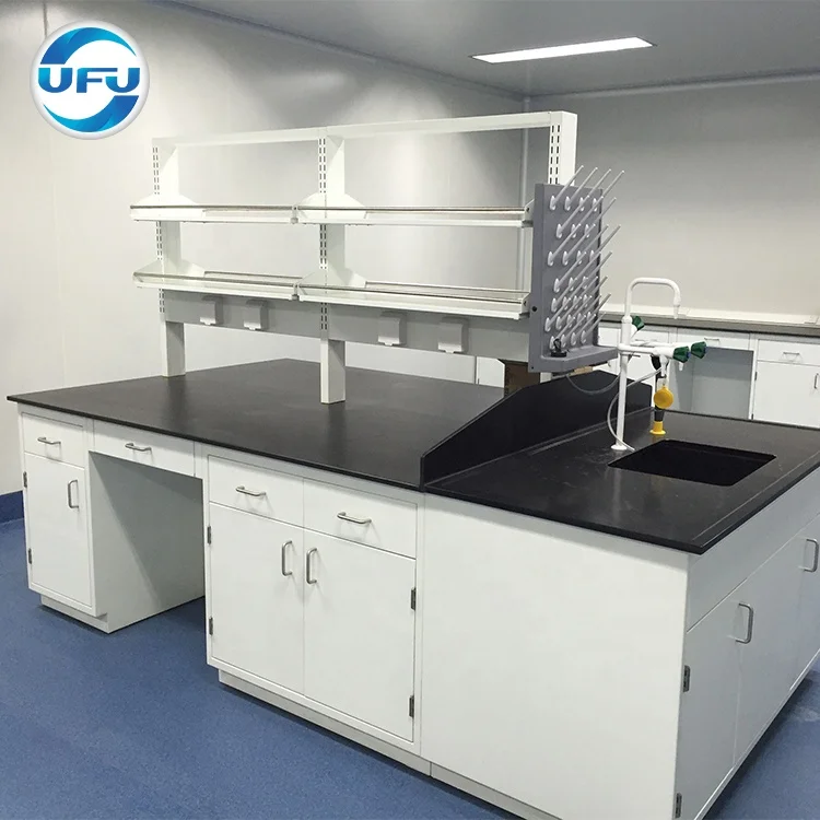Chemical Resist Lab Work bench for Workshop with PP Sink