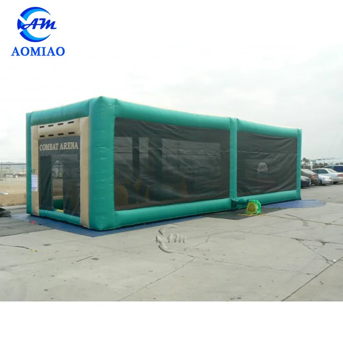 Outdoor inflatable paintball arena inflatable paintball field shooting range equipment for sale inflatable paintball arena