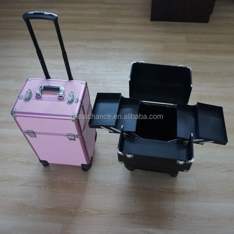 
Rolling makeup case make up cosmetic box hairdressing nail salon 