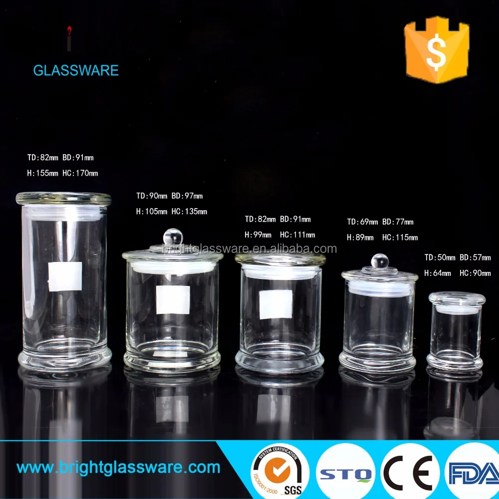 a series of different size candle jars, scented status jars wholesale