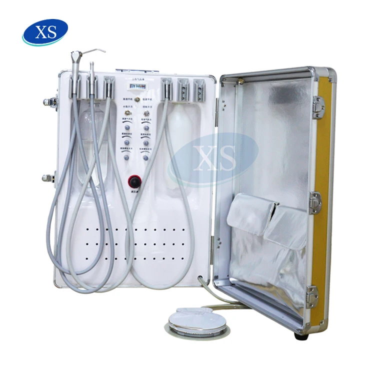 Portable Dental Unit Dental Suitcase and Cart with Aluminum Alloy
