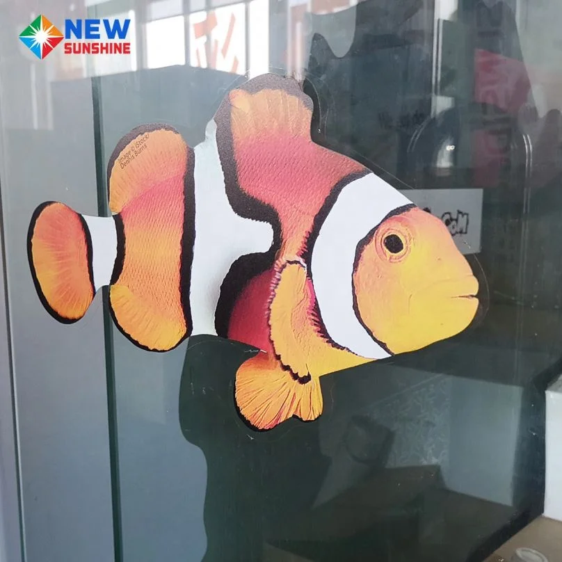 
2019 new White static cling window decal custom clear vinyl sticker 