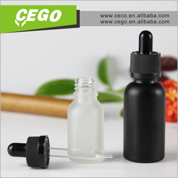 free sample! colorful frost frosted e liquid glass dropper bottles with customizable box