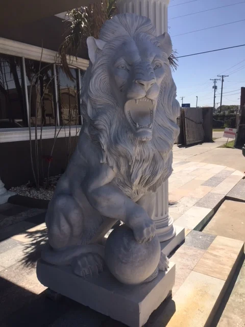 large lion statues life size/marble lion statues for sale