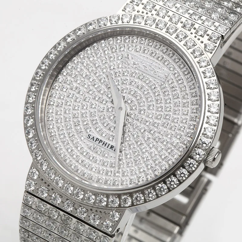 New arrival hip hop bling bling alloy quartz watch full stones female orologio hot fashion quality crystals women relojes