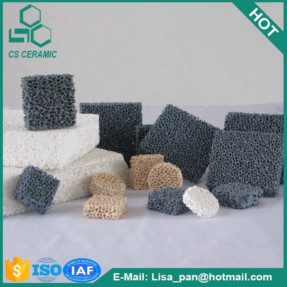 Заводская цена соты пористых карбид кремния керамический фильтр пены