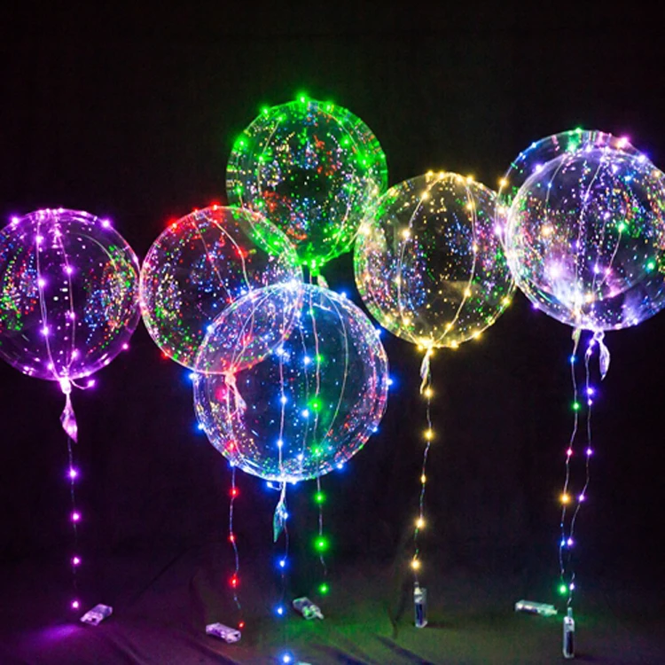 Valentine led bobo ballon light interesting wedding party Decorative balloon