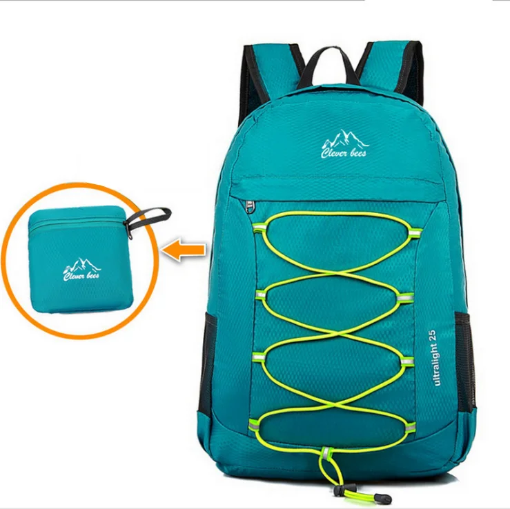 
Fashion design polyester foldable sports bag leisure backpack 