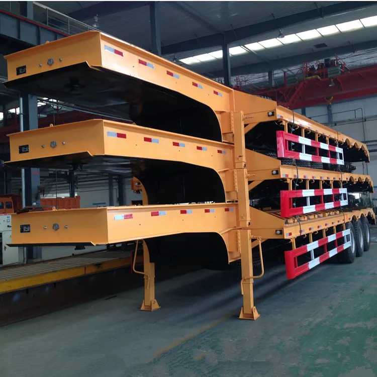 CIMC 4 Axle Excavator Transport Trailer 200 Ton Heavy Truck