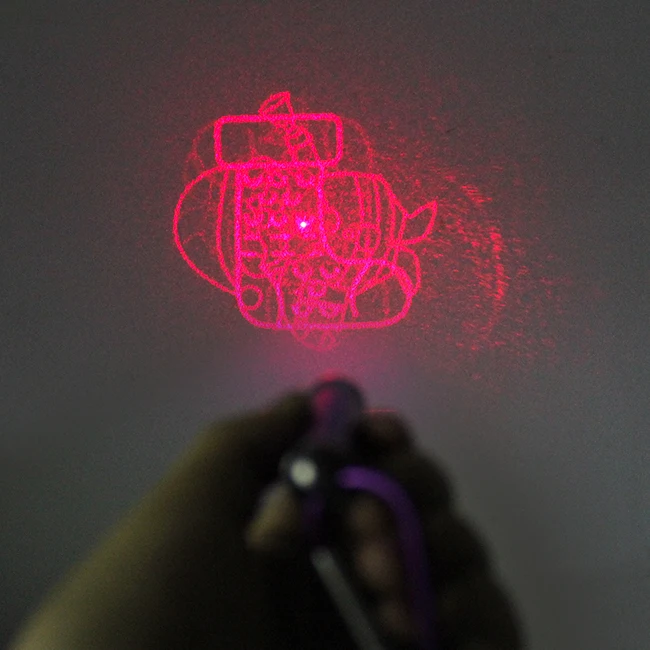 Custom Mini Keyring LED Light Flashlight Projector Torch Portable Promotional Gift for Parties