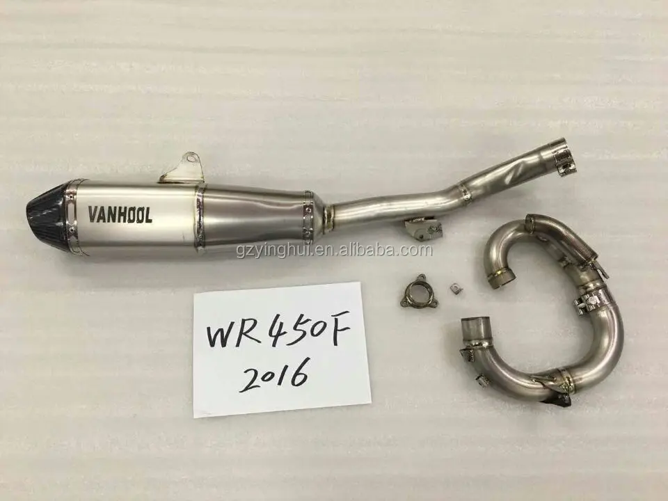 Полная производительность гоночная уличная выхлопная труба для WR450F 2016