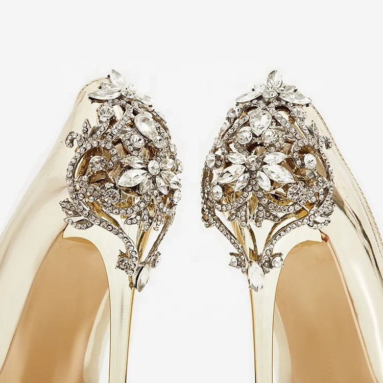 High quality ladies luxury diamonds women high heel shoes