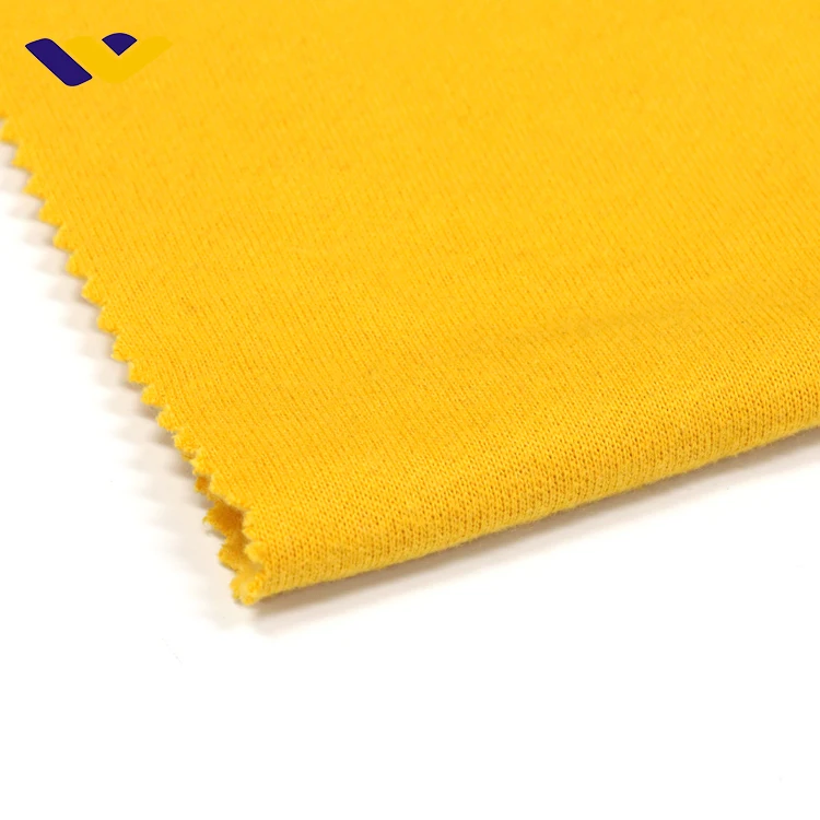 Casual hoodies soft cozy brushed CVC fabric heather knitted fleece fabric