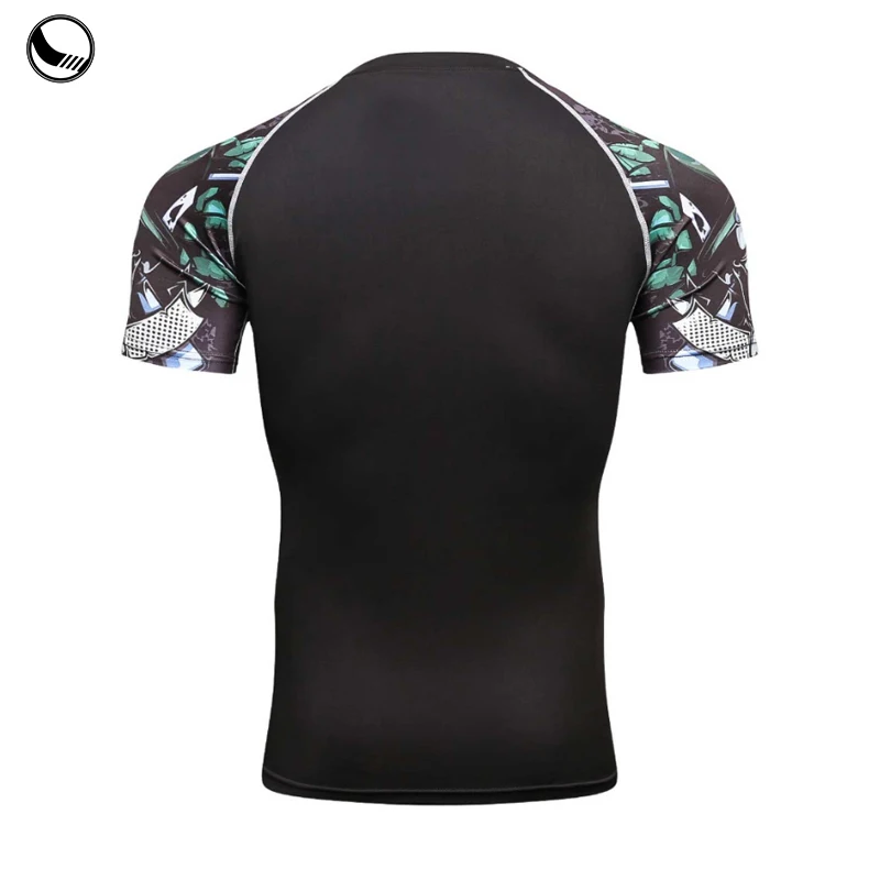 100% Polyester Men Bjj Rash Guard