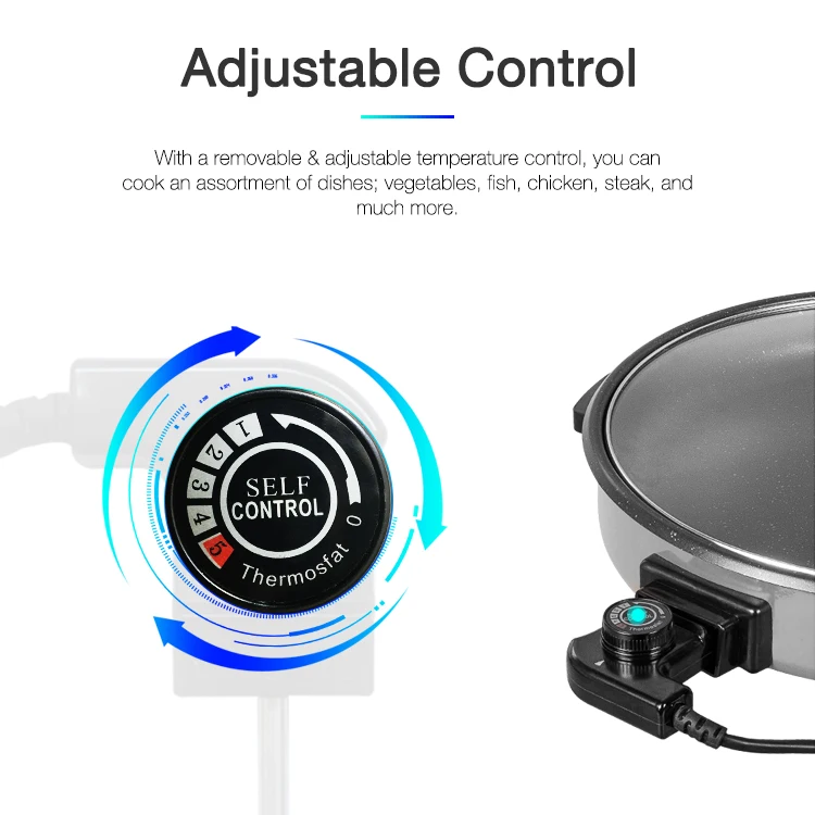
New ! Multi Function electric frying pan with hot pot function 