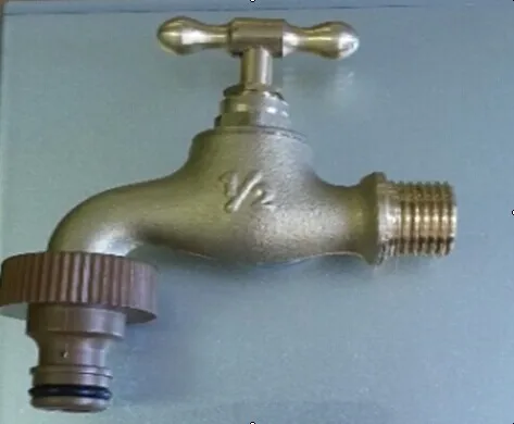 
Brass bibccok with plastic nozzle 