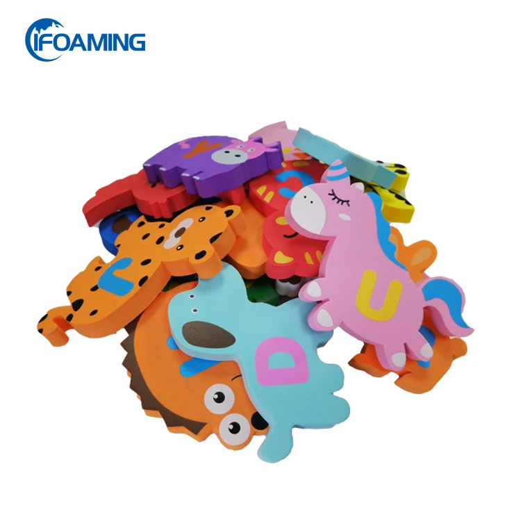 
Custom Animal Shape EVA Foam Bath Toys Educational Baby Toys for Kids 
