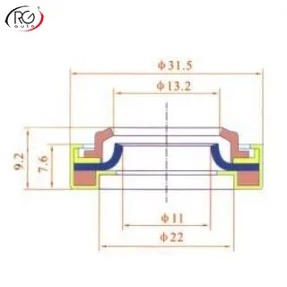 RGFROST HVAC Auto shaft seal for GM double lips shaft seal,CK31.5X14.3F  compressor shaft seal for denso
