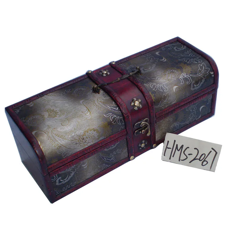 Creative decorative wooden wine gift storage box packaging
