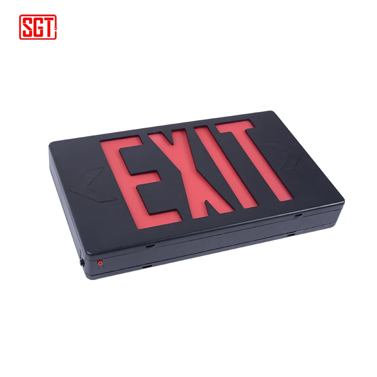 Wall mounted fire safety led emergency exit sign light