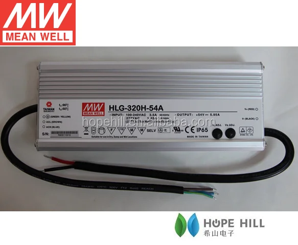 Оригинальный MEANWELL HLG-320H-24 источник питания светодиода