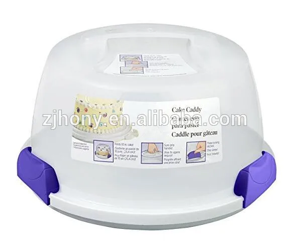 Bakeware food grade plastic cake storage carrier box  Cake Carrier and Server with Locking Lid