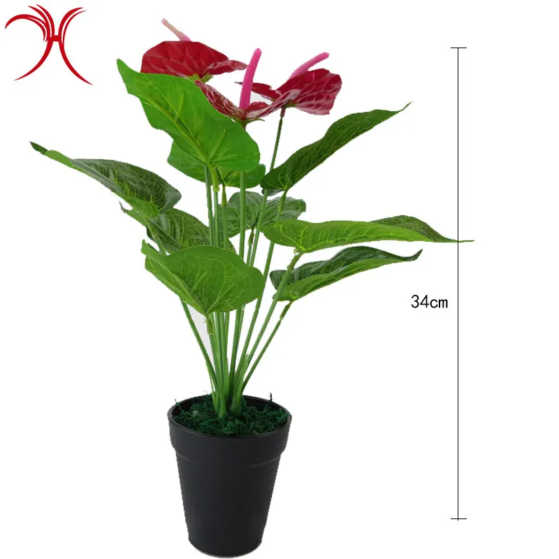 Factory supply for Artificial Flower Wholesale Anthurium in Bangkok Cheap flowers Home Decoration Flowers
