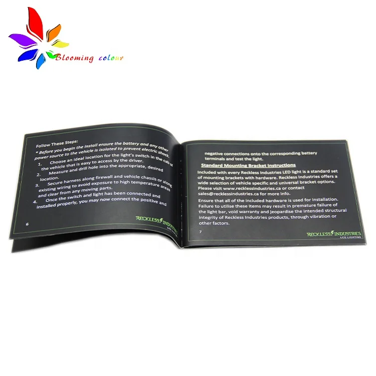 Wholesale Custom printing art paper booklets introduction brochure products catalogue