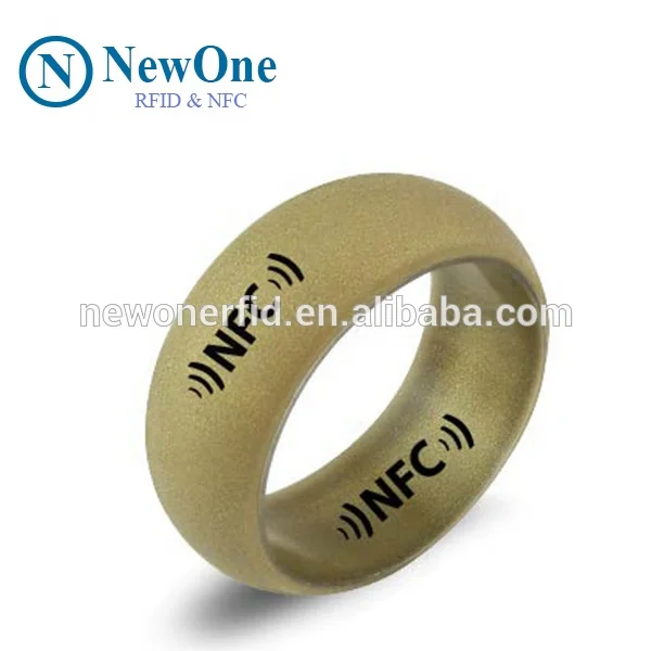 NFC mota ceramic smart finger ring RFID for public transportation