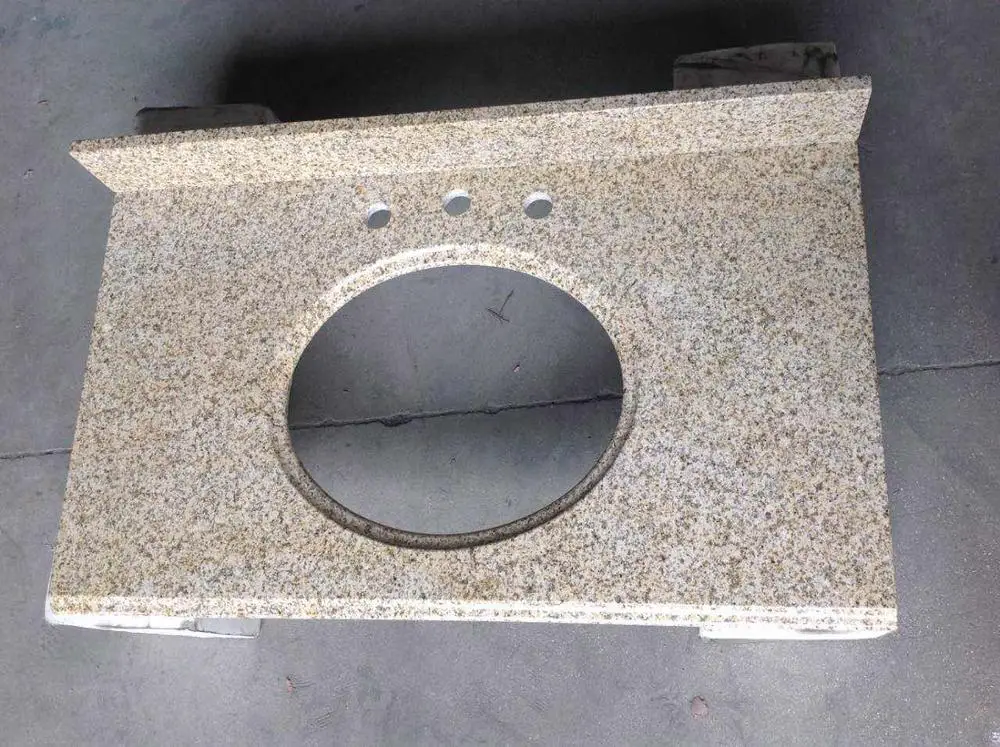 Manufacturer sierra blanca desert gold customized granite marble countertops hotsale