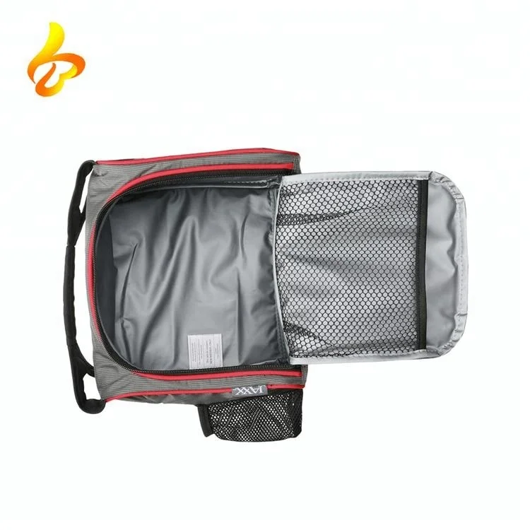Aluminum Foil Cooler Bag Lunch Box Travel Insulated Cooler Bag with plastic food container
