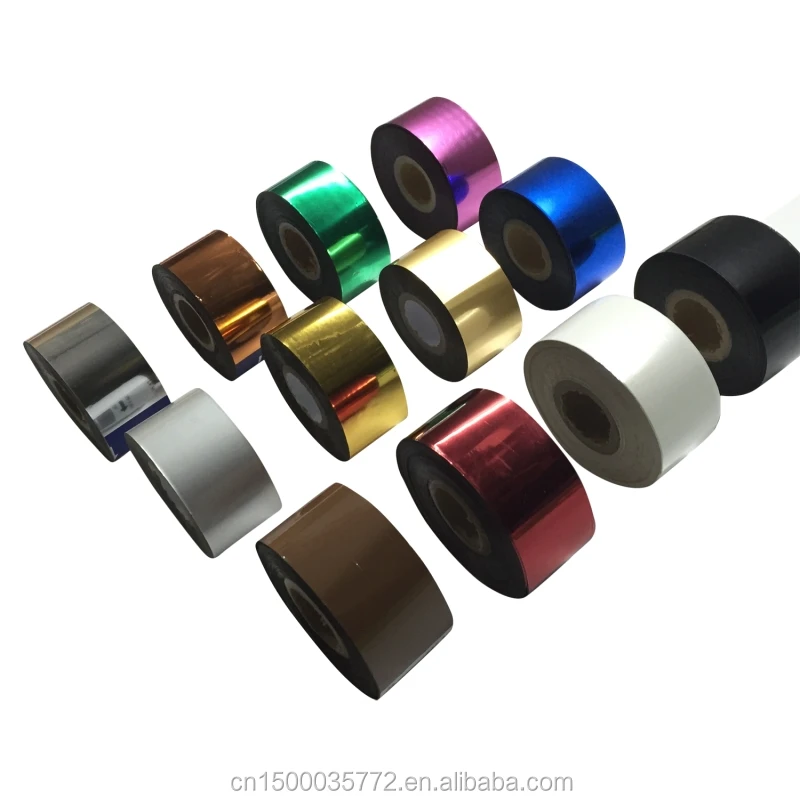 
JinXinYang 12 colors Rolls Hot Foil Stamping Paper Heat Transfer Anodized Gilded Paper gold foil paper 