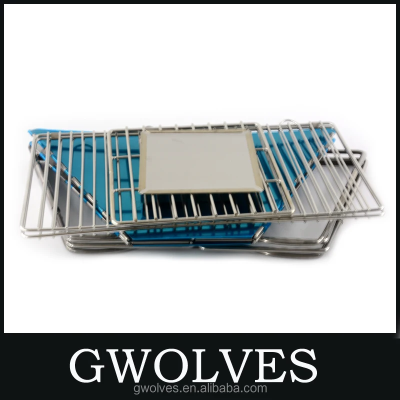 Outdoor Stainless Steel Portable Folding Barbecue BBQ Charcoal Grill Lightweight Portable Grill For Picnic