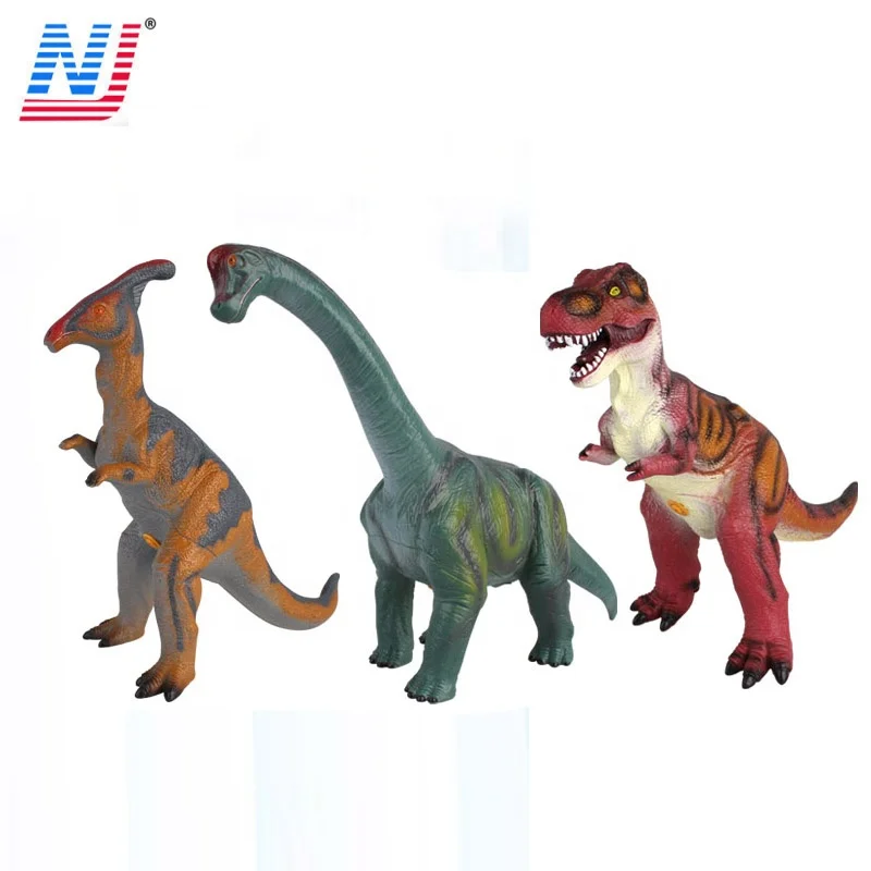13.5-16 inch soft rubber vinyl dinosaur with sound