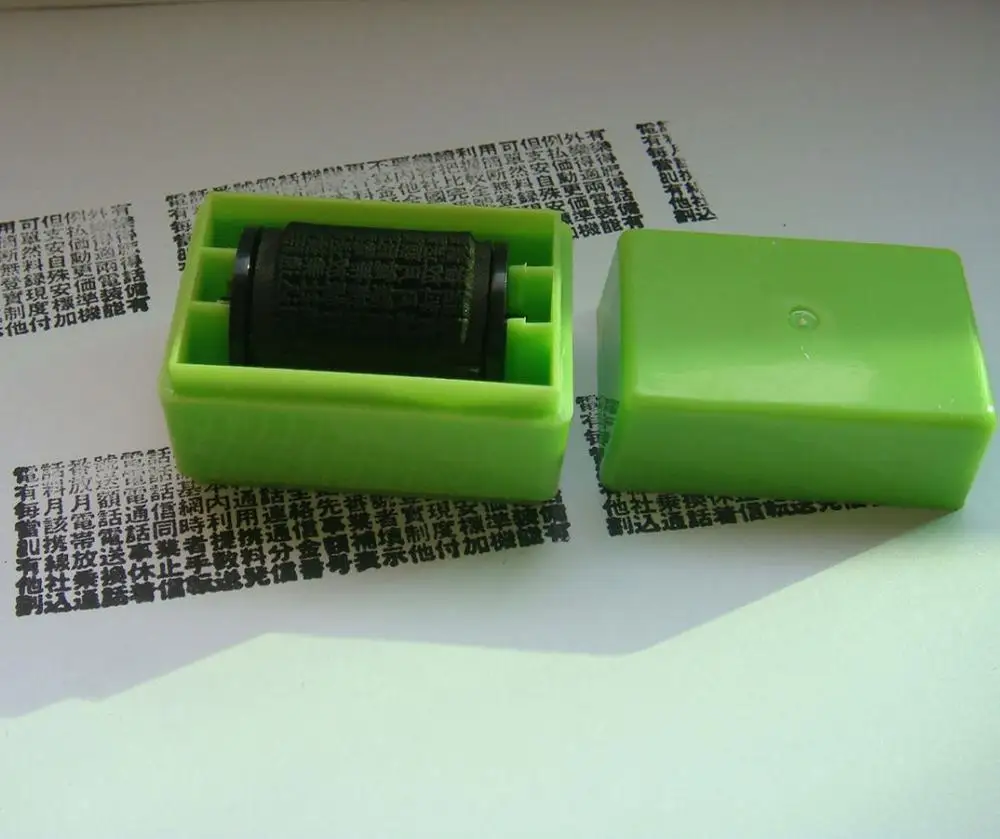 self inking roller stamp Plastic Data Identity Theft Protection ID Guard Stamp Rubber Rolling Stamp confidentiality