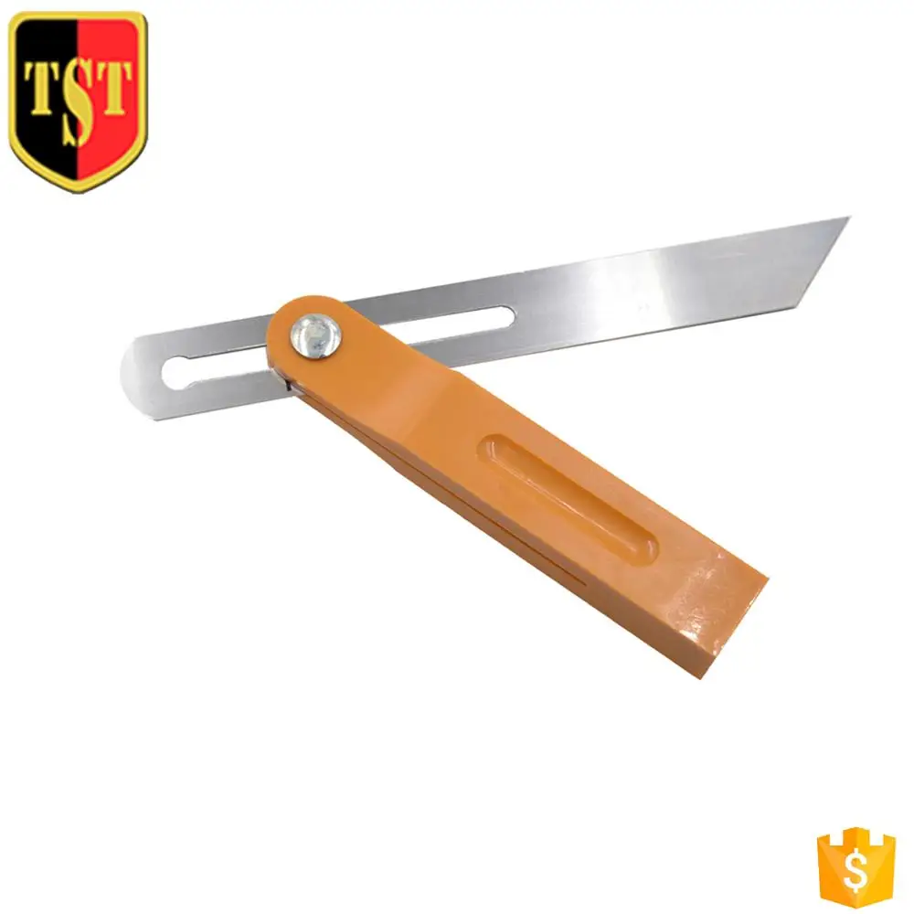 7-Inch Sliding T-Bevel Wooden Marking Gauge Tri Square With Wooden Handle Level Measuring Tool