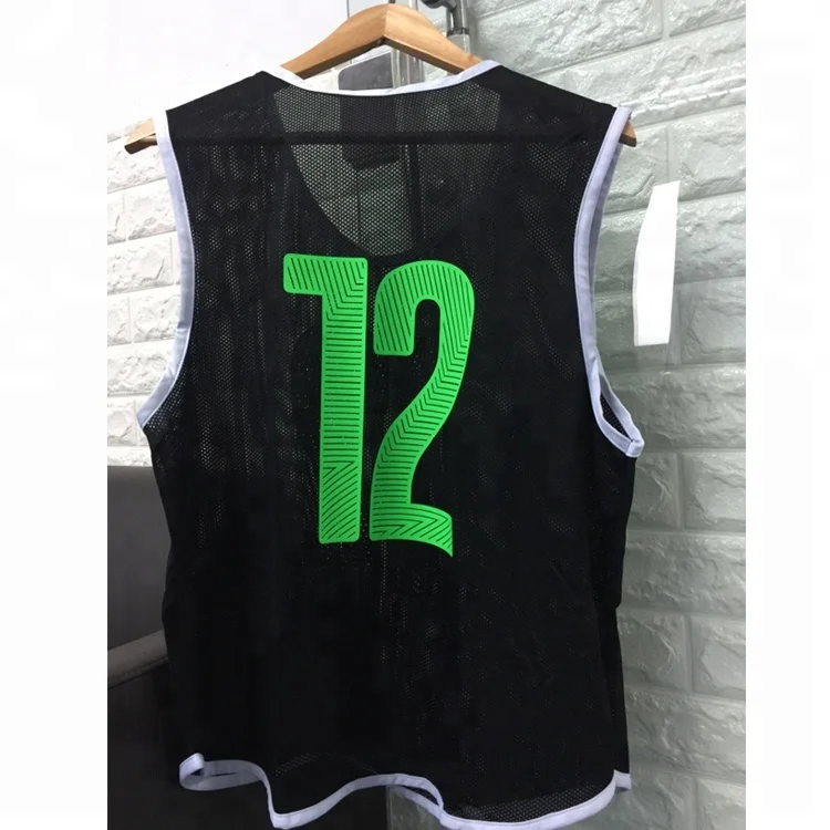 cheap reversible mesh football training vest youth adult sports soccer bibs