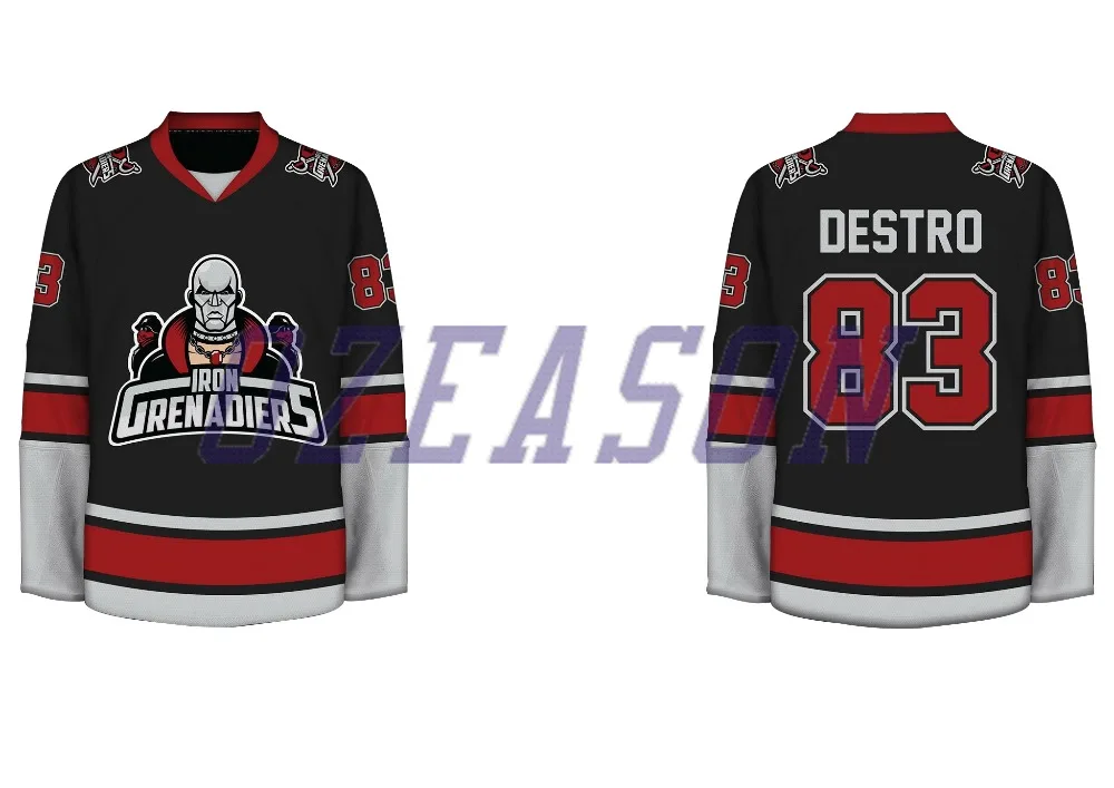 Custom Made Mens Fully Sublimated Printing Funny Hockey Jersey