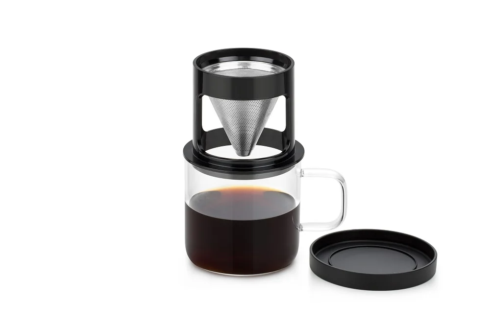 New Popular Portable Fine Mesh Coffee Filter Strainer Pour Over Filter Coffee Cup And 304 Stainless Steel Coffee Filter