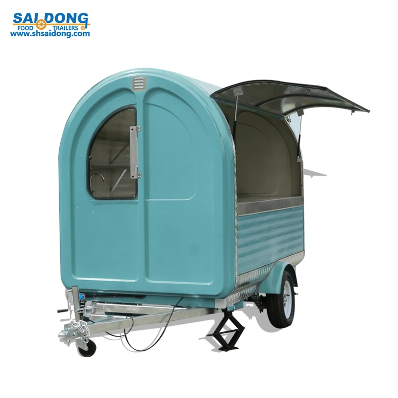 Popular design mobile food cart/food wagon/remorque food truck