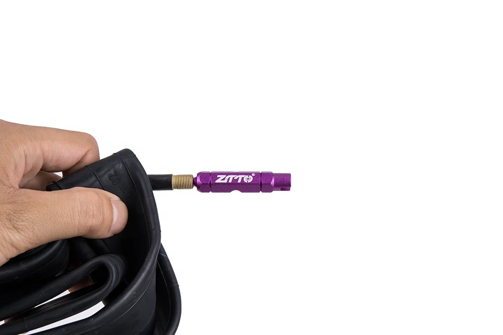 
ZTTO MTB Bicycle Multifunctional Valve Tool Road Bike Aluminum Alloy Schrader/Presta AV/FV Nozzles Tube Core Wrench Removal Tool 