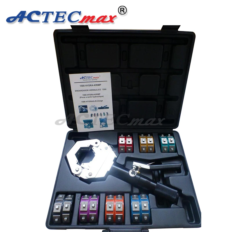 ACTECmax Hand Hydraulic Hose Crimper Handheld AC Hose Manual Hydraulic Crimping Tool AC.135.043 Auto AC Service Tool