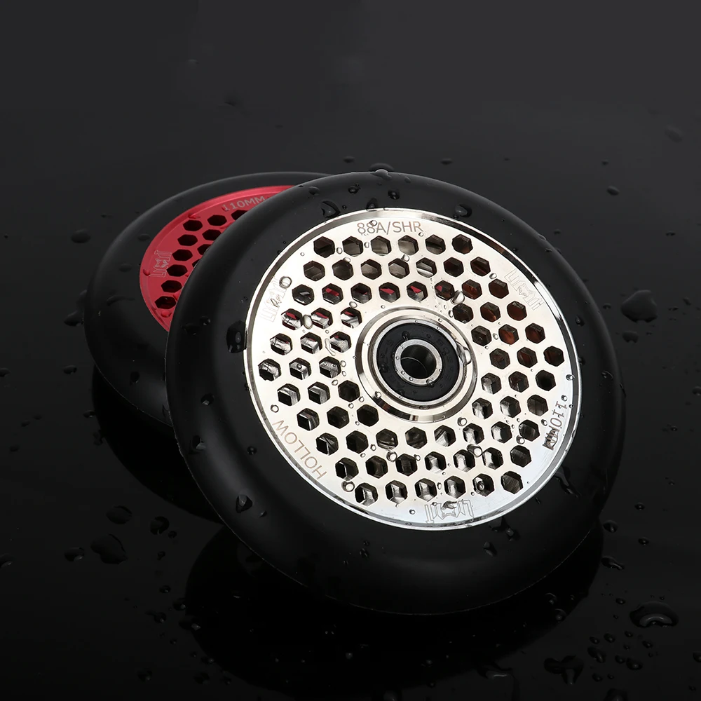 Профессиональный трюковый самокат 110 мм, полиуретановое колесо, внедорожный самокат, полые колеса