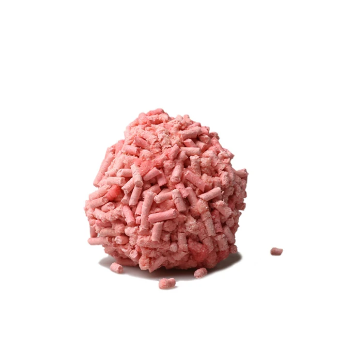 Кошачий наполнитель тофу круглой формы с мгновенным поглощением, дезодорирующим эффектом