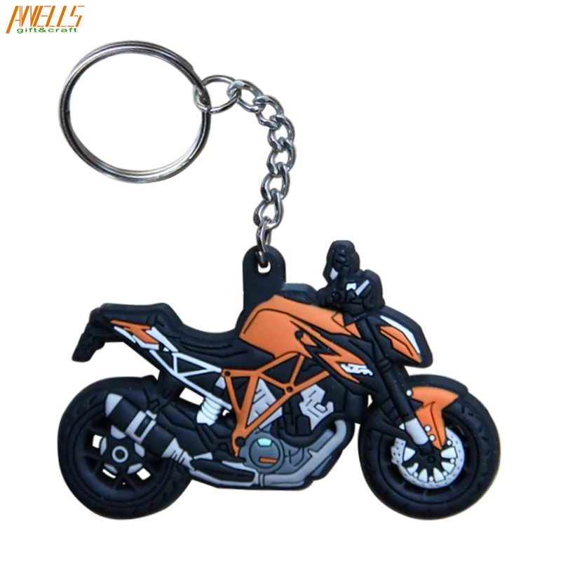 Environmental Friendly Promotional gifts Custom made 3D PVC Key Chain Hand Made