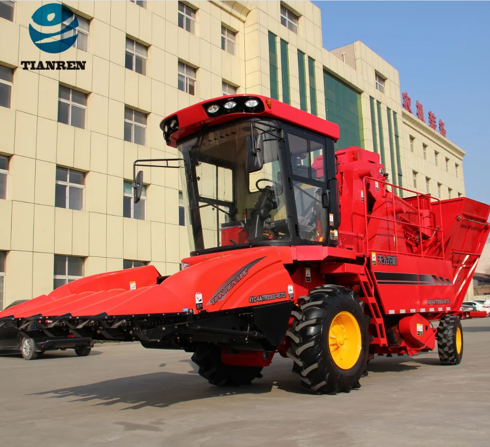 TIANREN 4 Row Small Maize Harvesting Machine