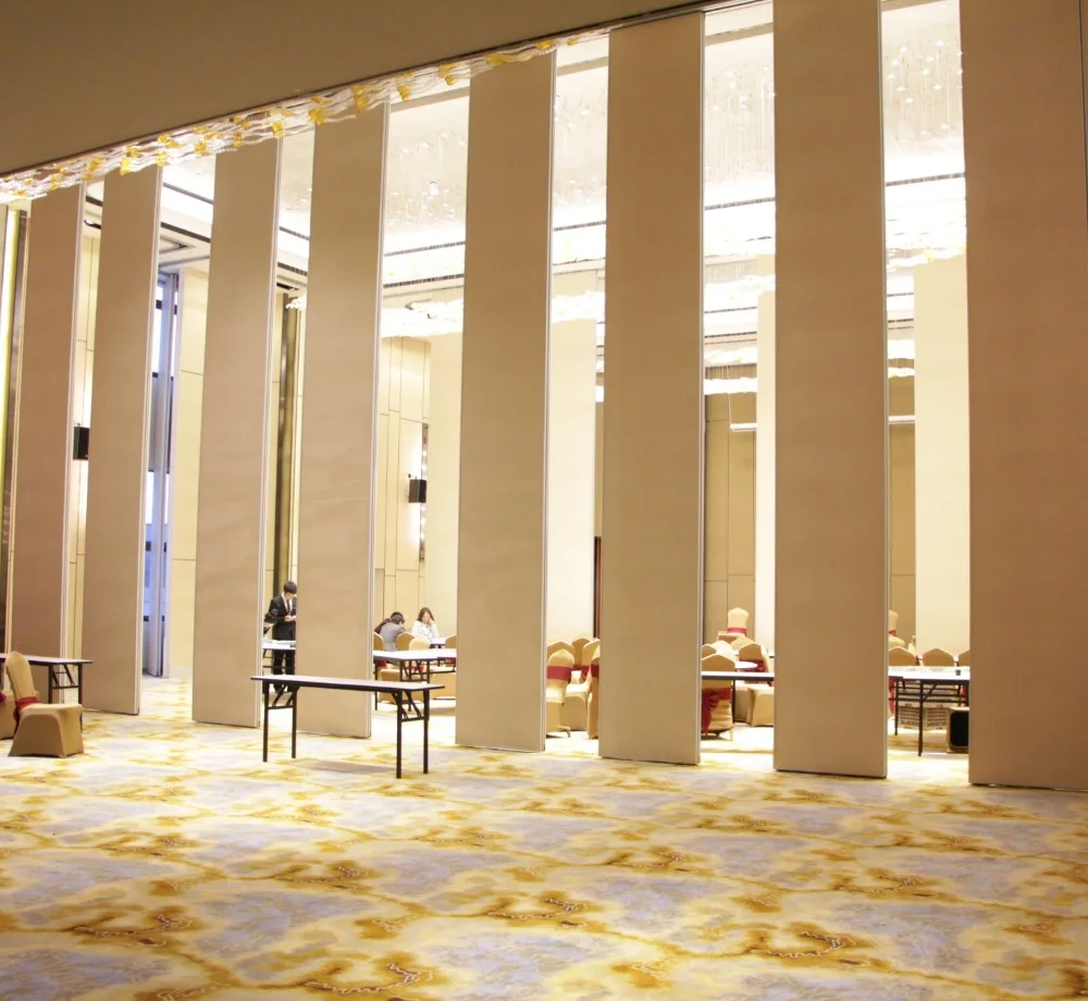 Oman Hotel sliding partition soundproof sliding wall partitions with top track