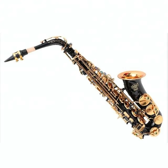 
Accept OEM Dasheng Music DSAS-711BG Black Nickel Body Gold Keys Alto Saxophone 
